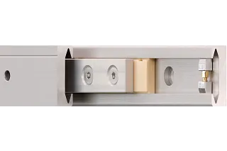 Telescopic rail with prism preload