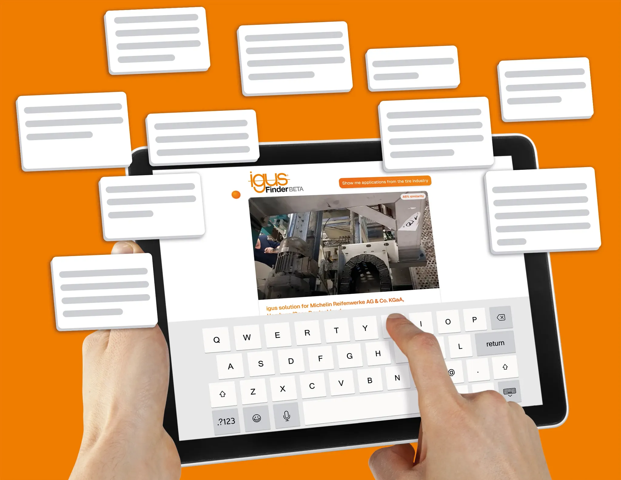 igusFinder: Ihr persönlicher KI-Assistent von igus
