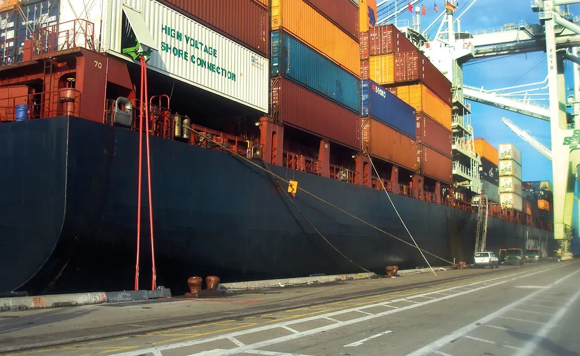 Shore power connections