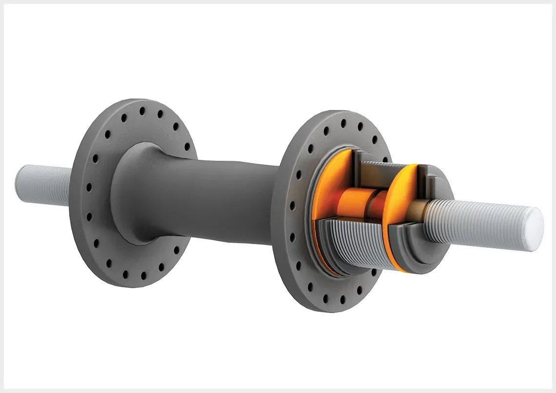 Rueda libre con los cojinetes de fricción iglidur