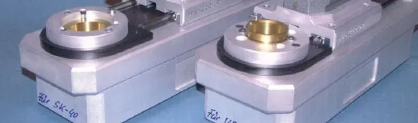 sistema de guía lineal en presetter de herramientas