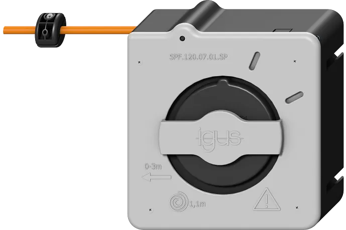 Cable drum without slip rings | e-spool® flex 2.0 | igus® UK