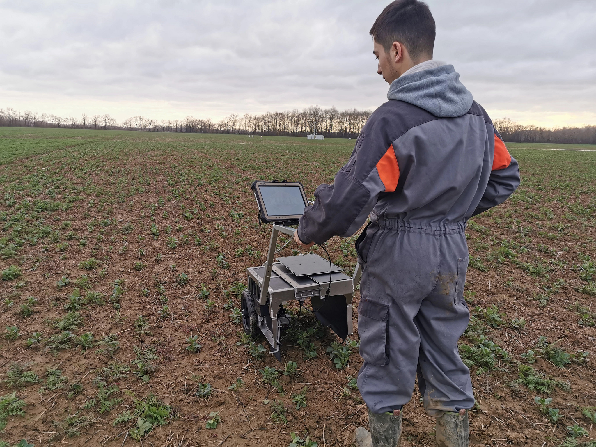 igubal® application example: inspection trolley for seedlings