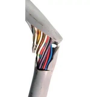 Ruptura de la cubierta del cable 