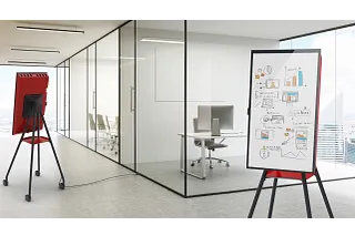 Digital flip chart with PRT slewing ring bearing