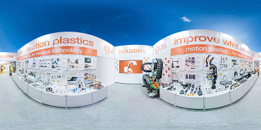 Trade show stand for medical technology