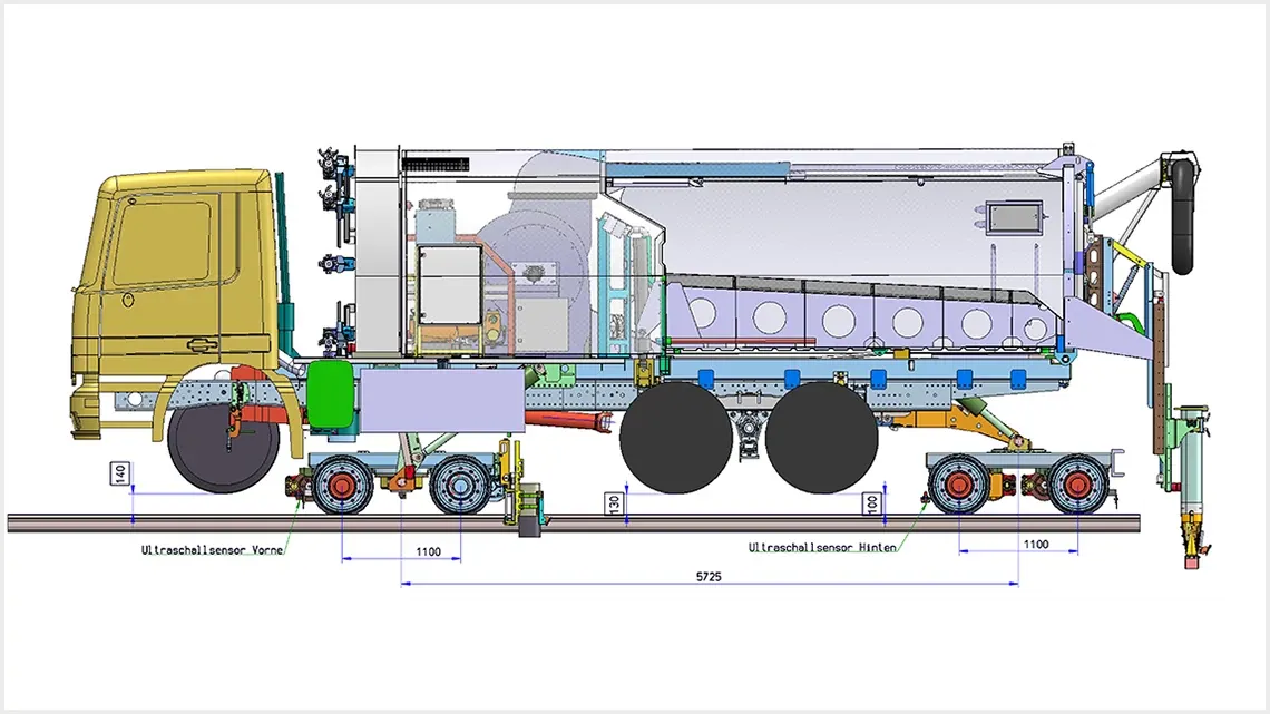 Two-way cleaning vehicle