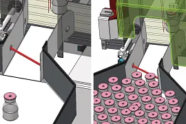 Sorting in filling plants