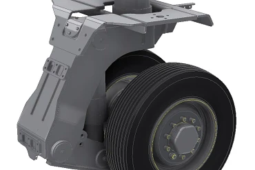 Oscillating axle for heavy-duty transporter
