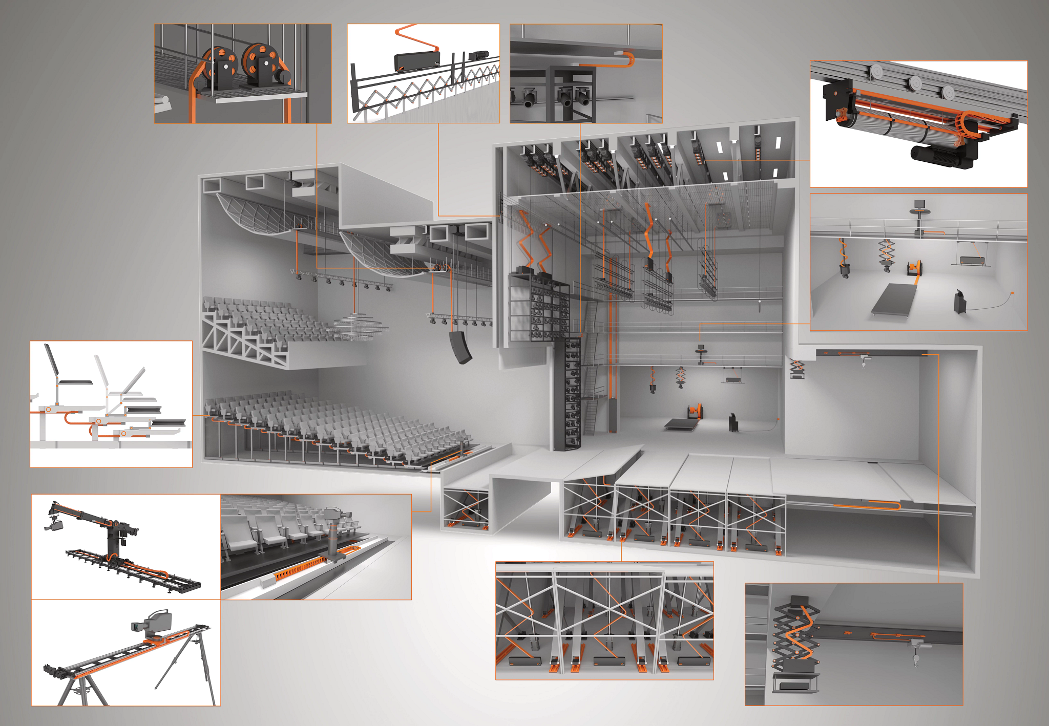 igus Produkte im Theater