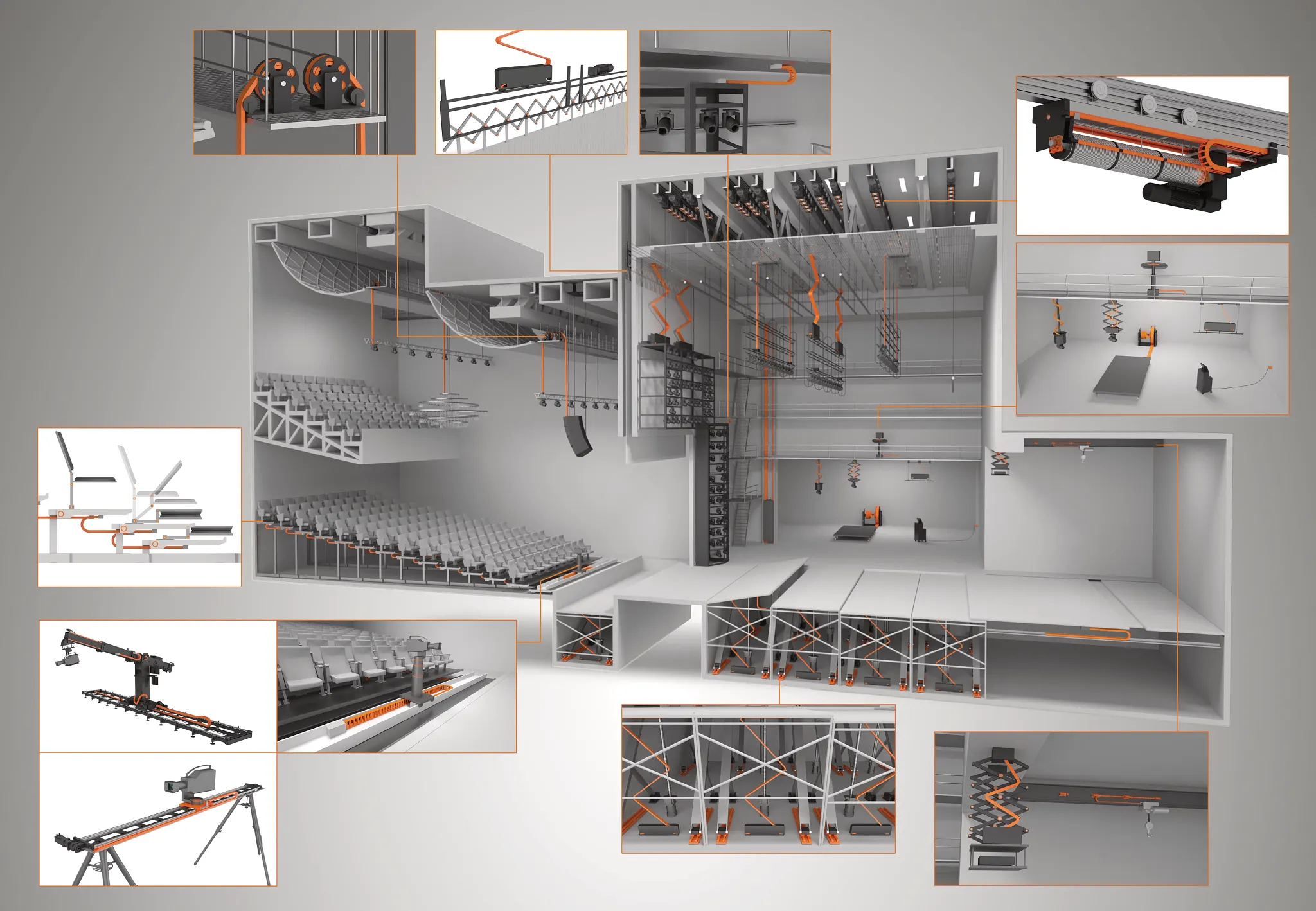 Produtos igus no teatro