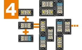 Trin 4: Kombiner huse