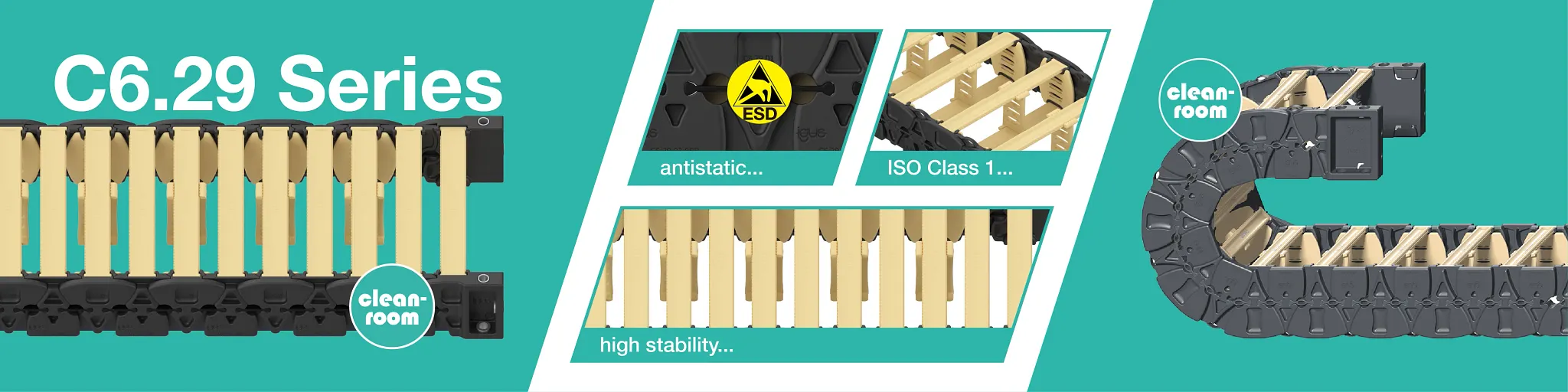 c6 e-chain for cleanrooms