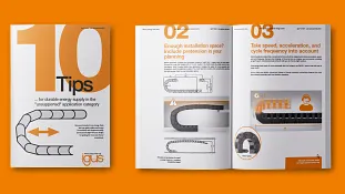 Tips for unsupported energy chains