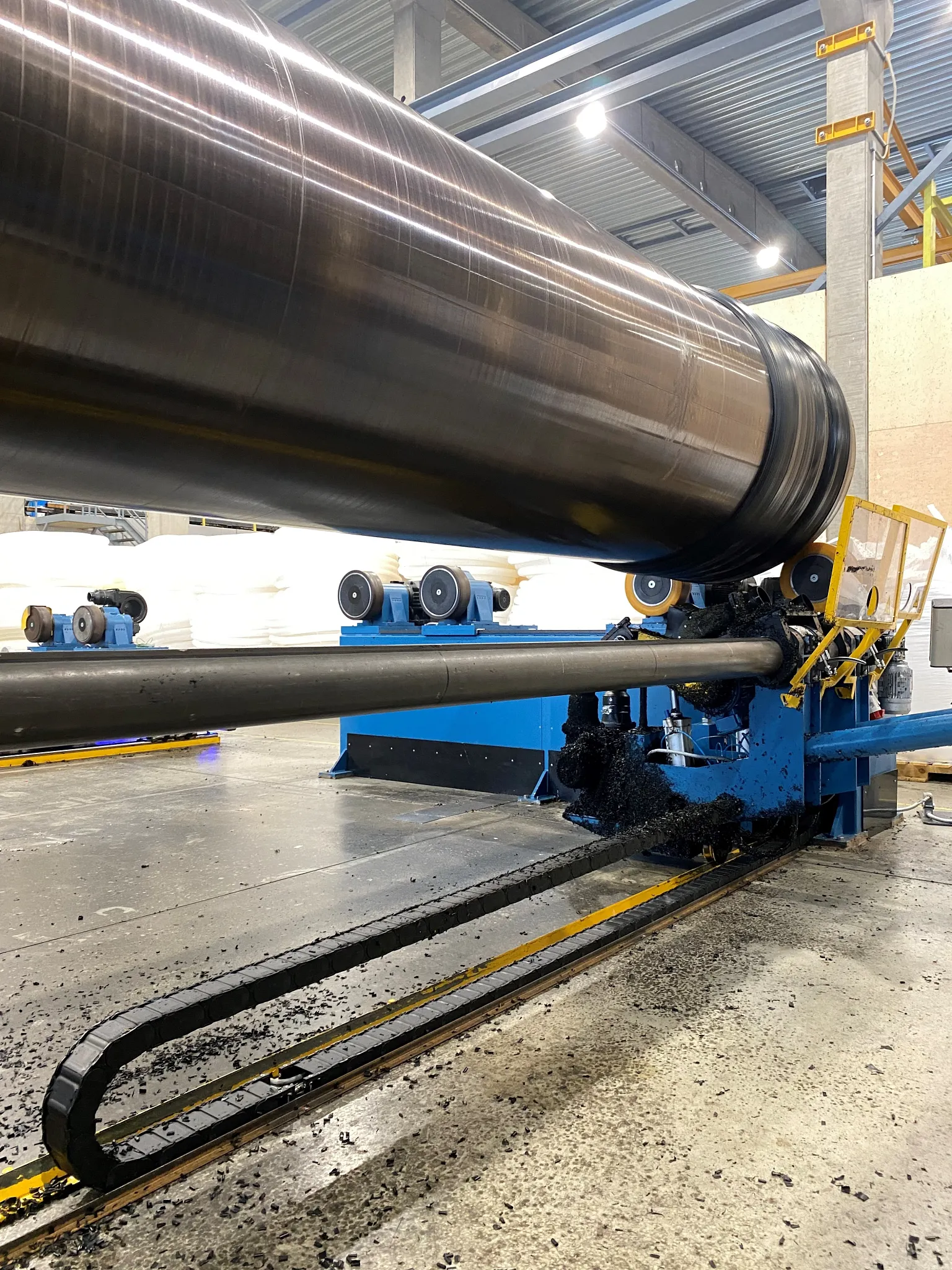 Energy chain system in a plant