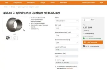 iglidur Gleitlager im Onlineshop