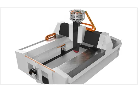 Large gantry machine tool