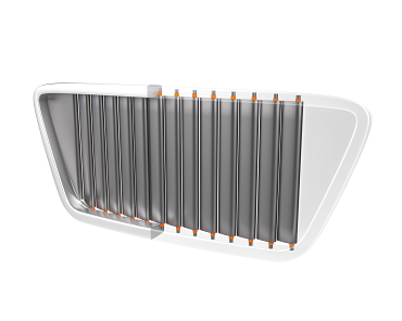 iglidur plain bearing in the flap system of a front grill