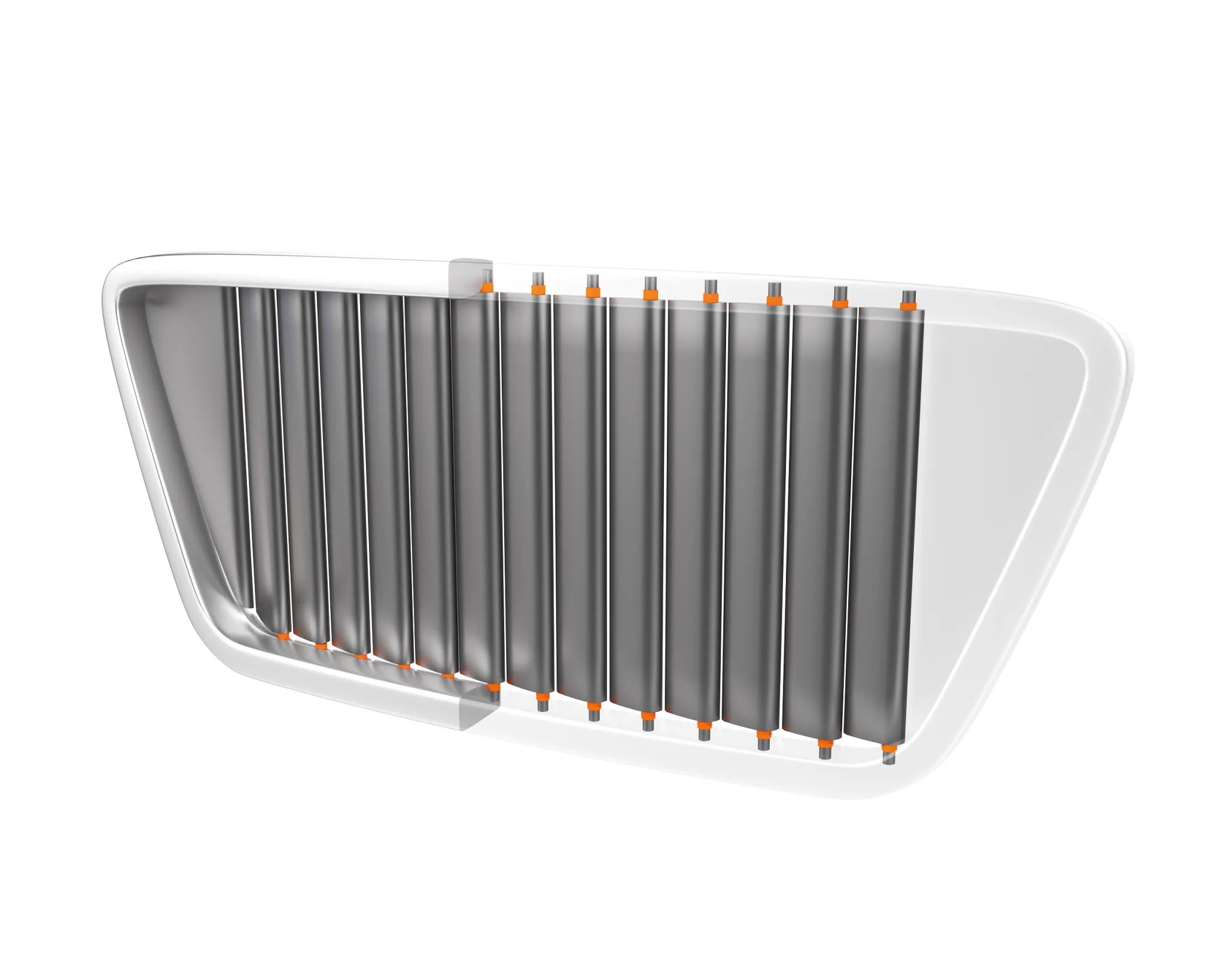 iglide plain bearing in the flap system of a front grill
