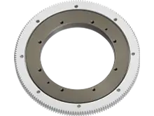 Plato giratorio iglidur®, PRT-04, anillo exterior dentado hecho de aluminio, elementos deslizantes hechos de iglidur® J