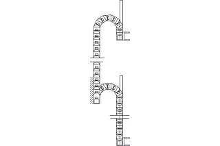 portacables aceleración lateral