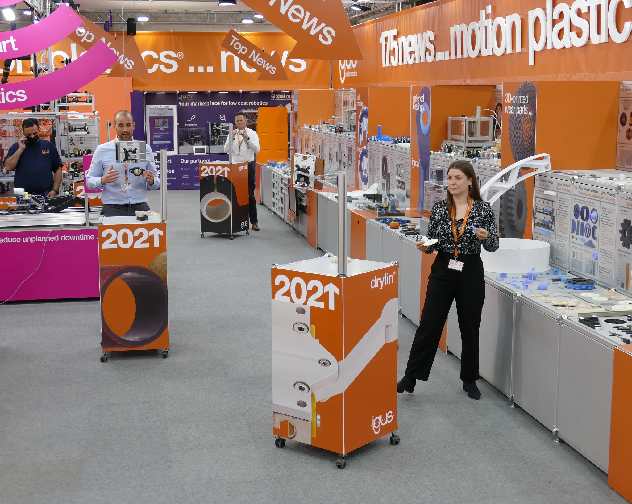 igus på messer rundt om i verden