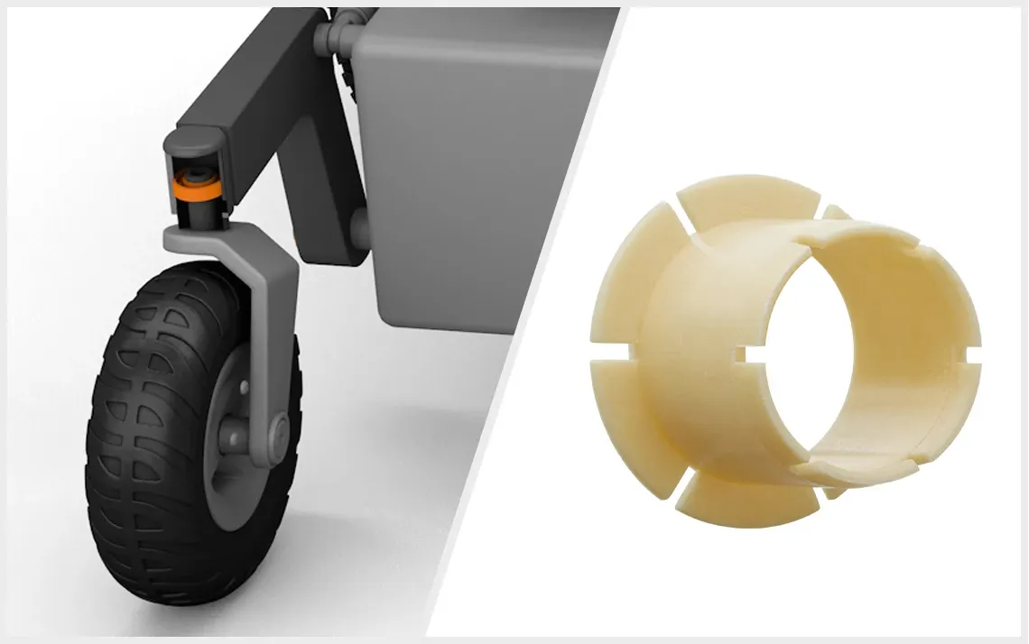 iglidur JVFM in de stuurvork