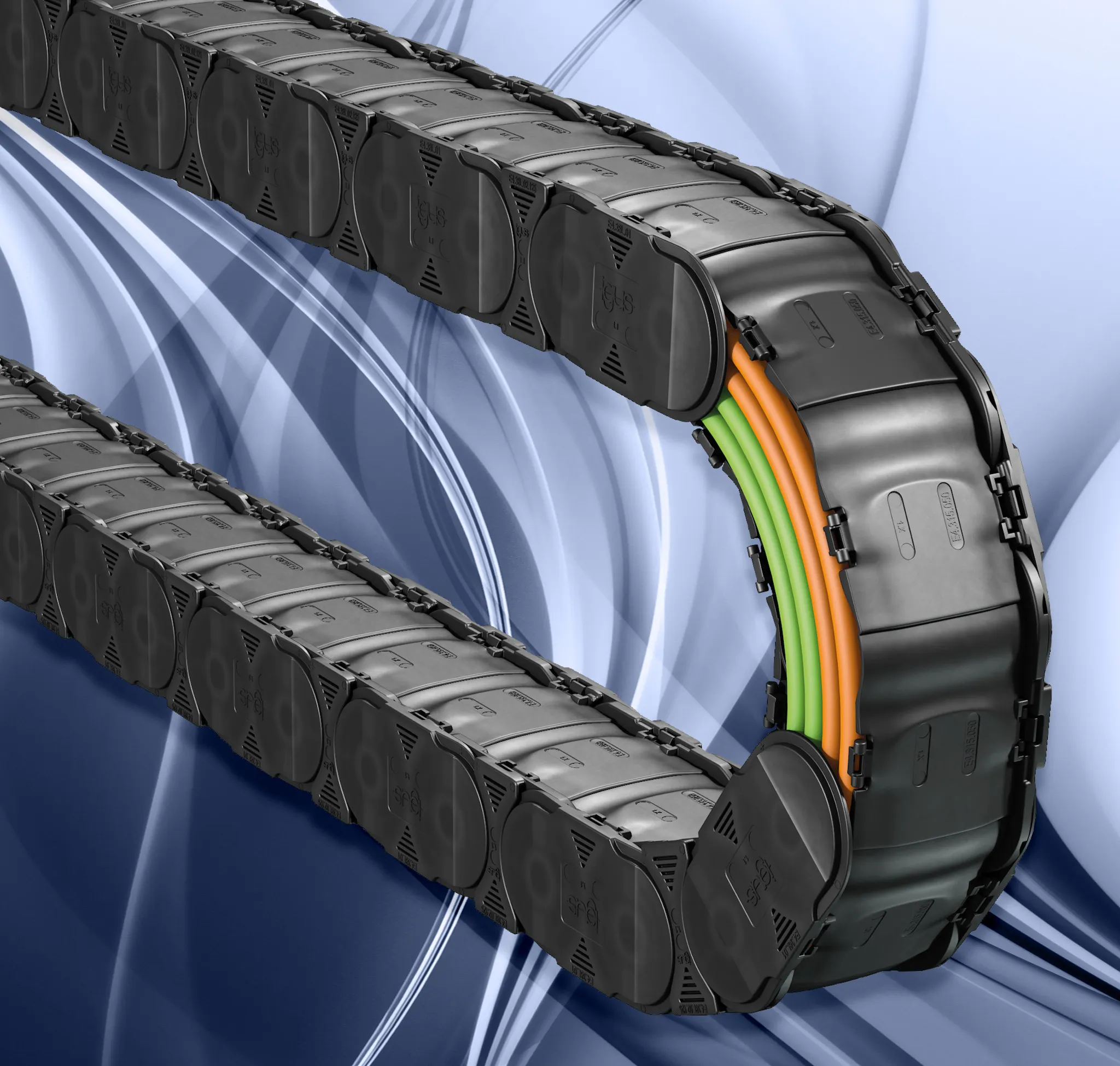 Further swarf-resistant energy chains