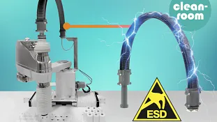 Clean SCARA Cable Solution ESD