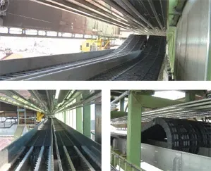 Porte-câbles pour grue de déchargement de navires