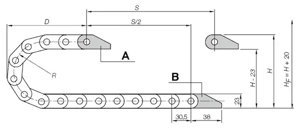 Energy chain 10 series | One-piece, non-openable
