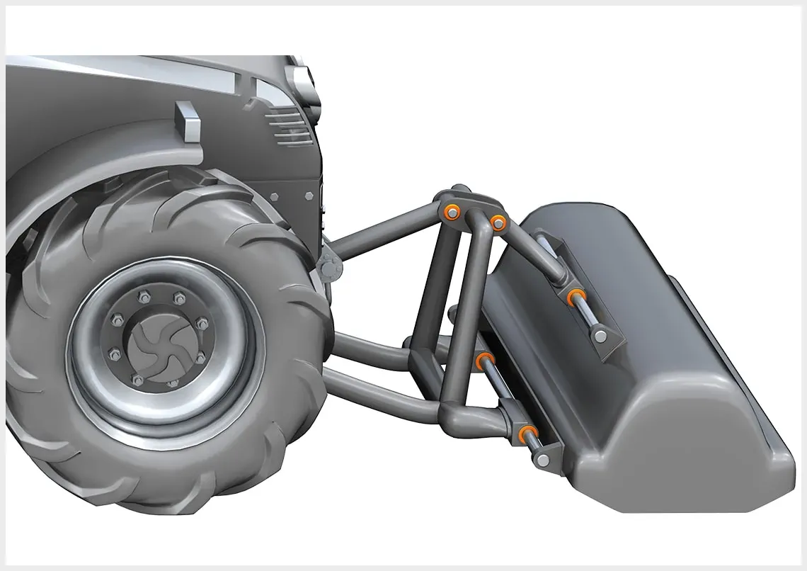 iglidur plain bearings in the mulcher