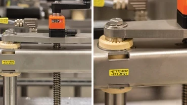 Height adjustment using trapezoidal lead screw nut and RJMP 