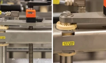 Height adjustment using trapezoidal lead screw nut and RJMP