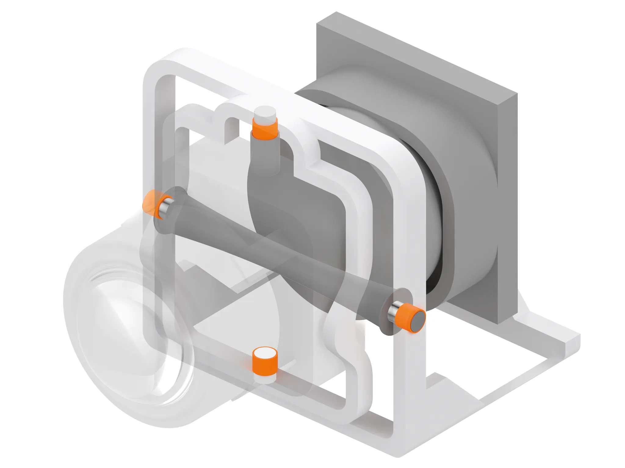 Plain bearing in the headlights