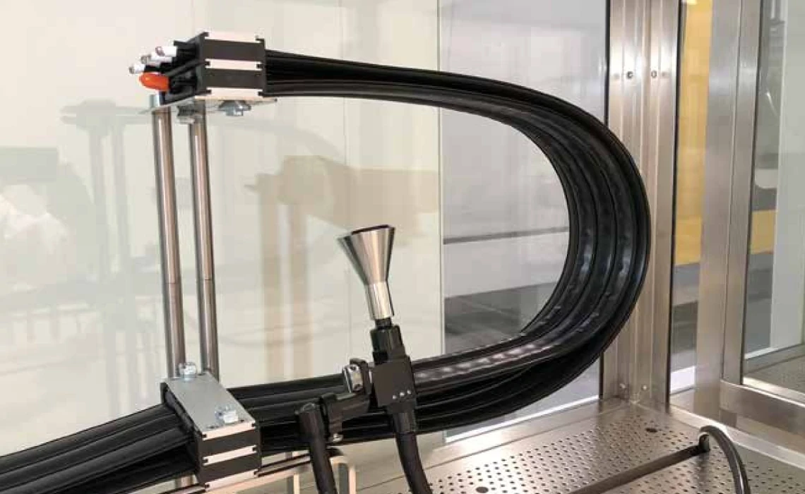 e-skin flat tested in lab