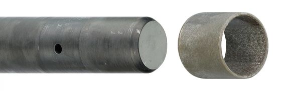 Shaft and igutex fibre composite bearings