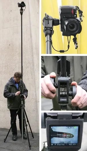 control deslizante de la cámara que utiliza módulos de articulación robolink® del robot