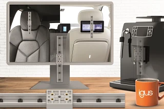 The new linear guide with the PTFE-free drylin WWP locking carriage