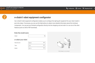 Step 2 SCARA cable solution configuration