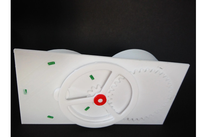 3D printing application example of a mechanical clockwork