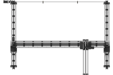 Portique cartésien 3 axes « XXL » | Périmètre de travail de 2 000 x 2 000 x 1 000 mm