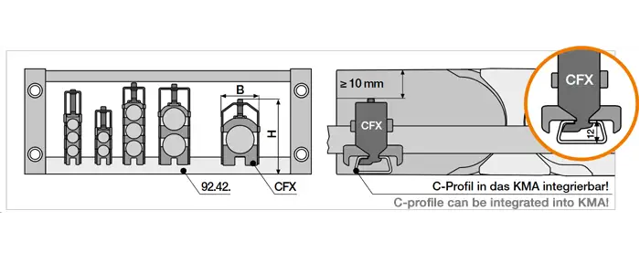 CFX12.1 technical drawing