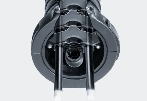 Sistema con módulo de fibras resorte