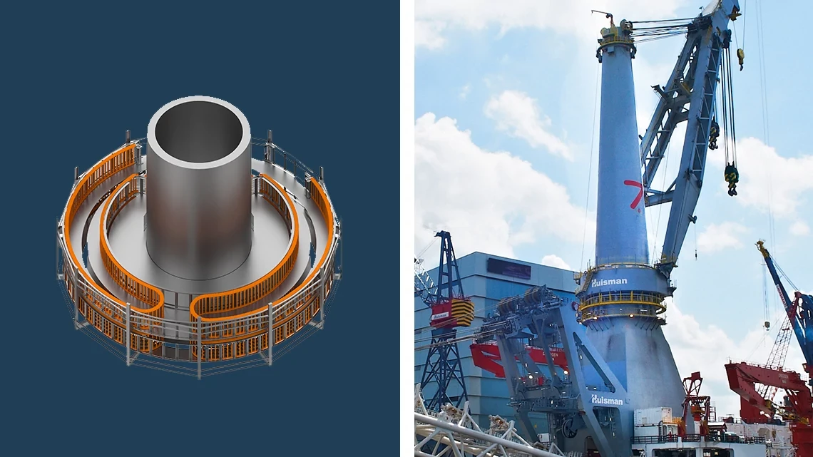 e-chains in rotary cranes