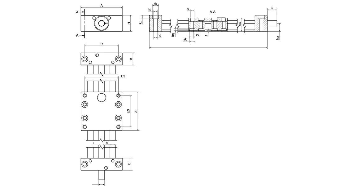Desenho técnico do SLW-ES