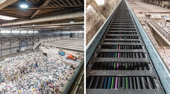 sustitución de festoon en planta de incineradora