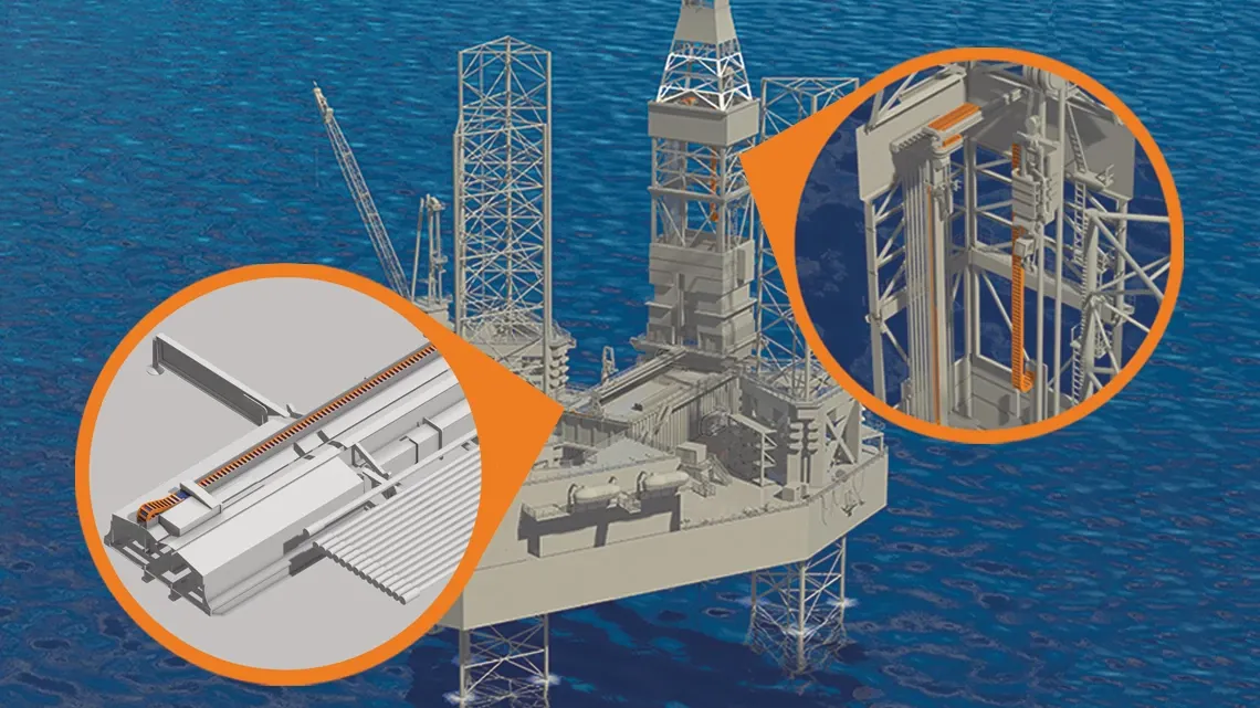 Pipe handling equipment, 3D still