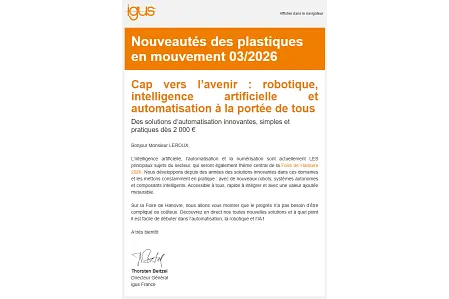 Nouveautés des plastiques en mouvement 3/2026