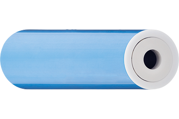 Rolos-guia xiros® isentos de metal, tubo de PVC com rolamentos de esferas com flange xirodur B180 e esferas de vidro